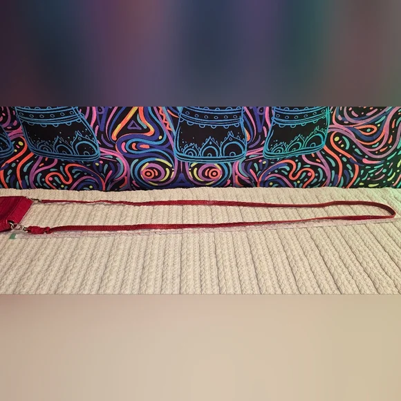 Brighton Mini Crossbody Lightweight Nylon Red Shoulder Wallet - Picture 15 of 15